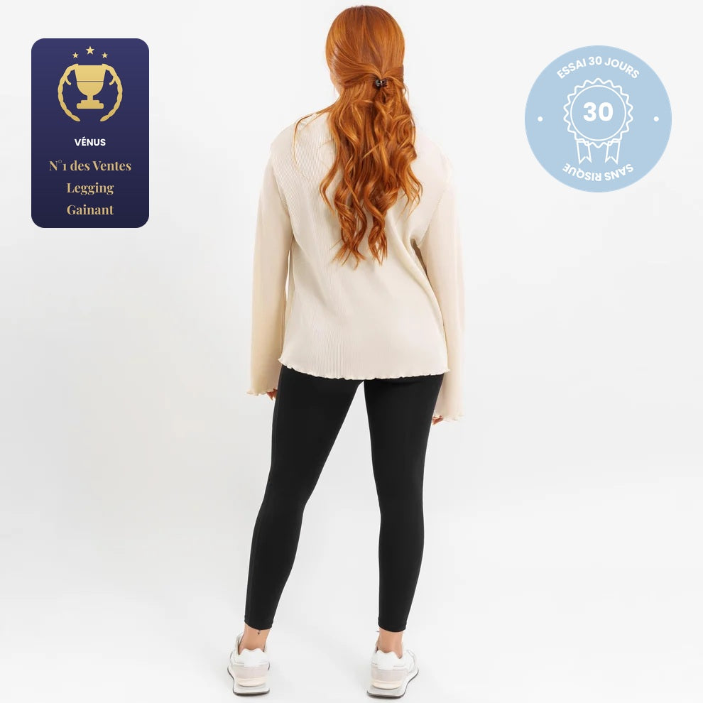 Legging de maternité noir en jersey doux