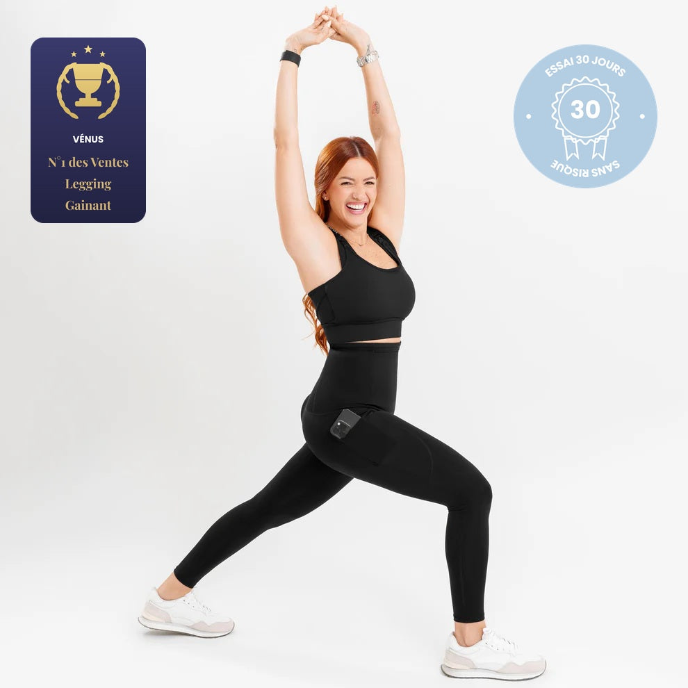 Legging de maternité noir en jersey doux