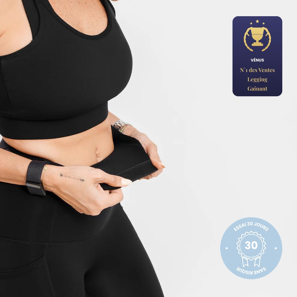 Legging de maternité noir en jersey doux