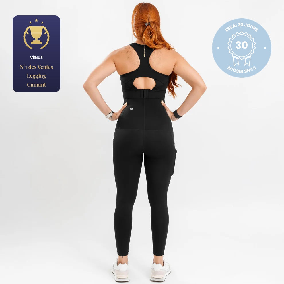 Legging de maternité noir en jersey doux