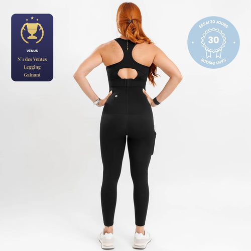 Legging de maternité noir en jersey doux